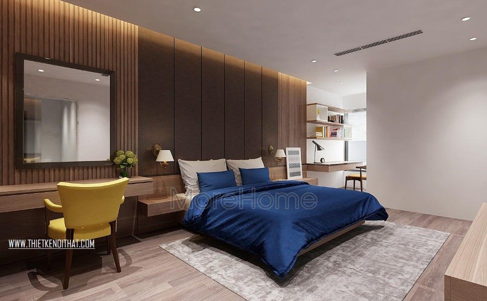 Thiết kế nội thất phòng ngủ căn hộ chung cư Penthouse Imperia Garden